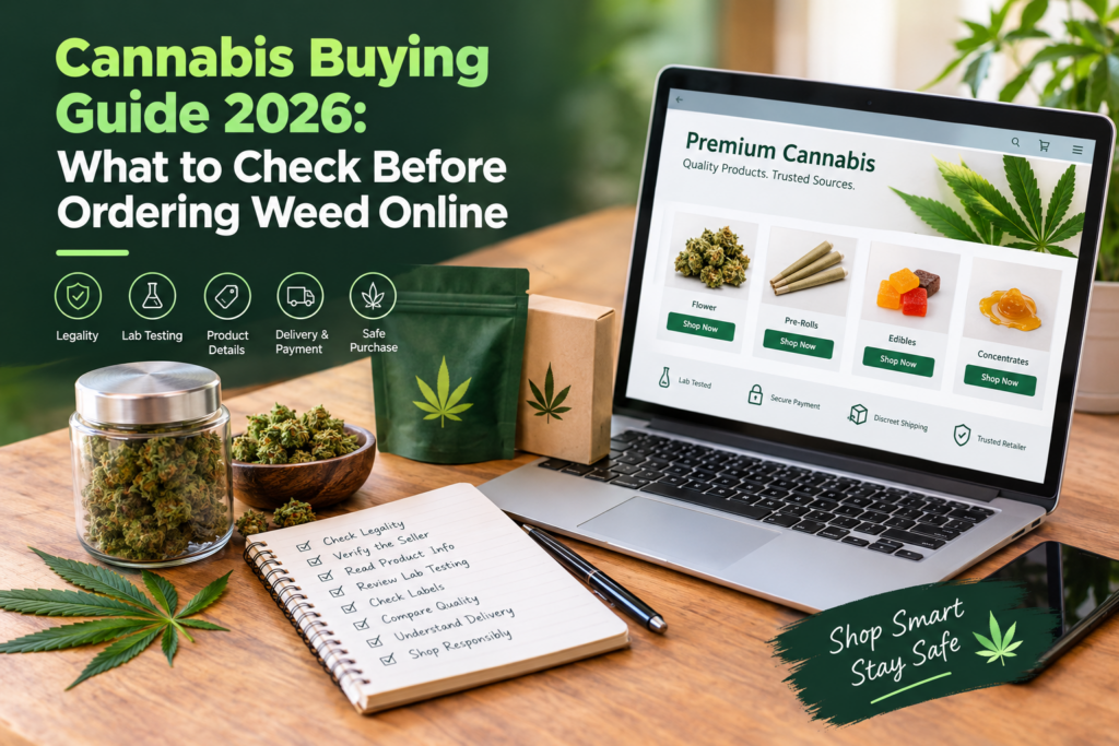 Cannabis Buying Guide 2026: What to Check Before Ordering Weed Online